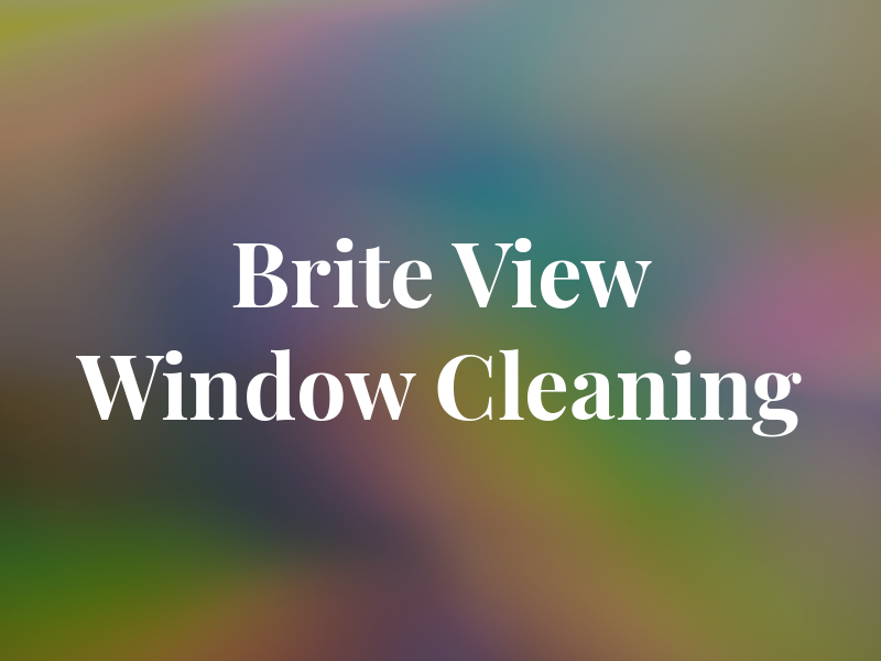 Brite View Window Cleaning