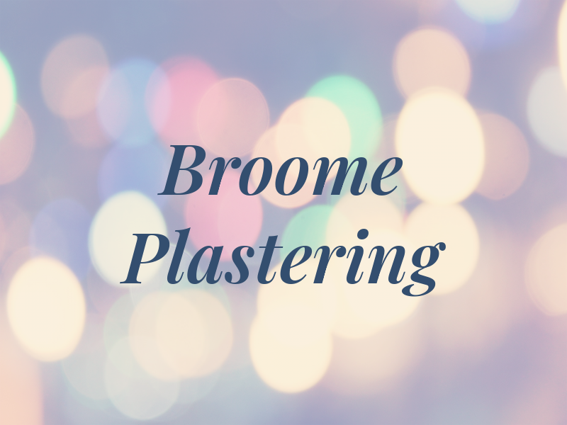 Broome Plastering