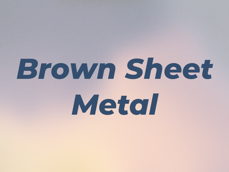 Brown Sheet Metal