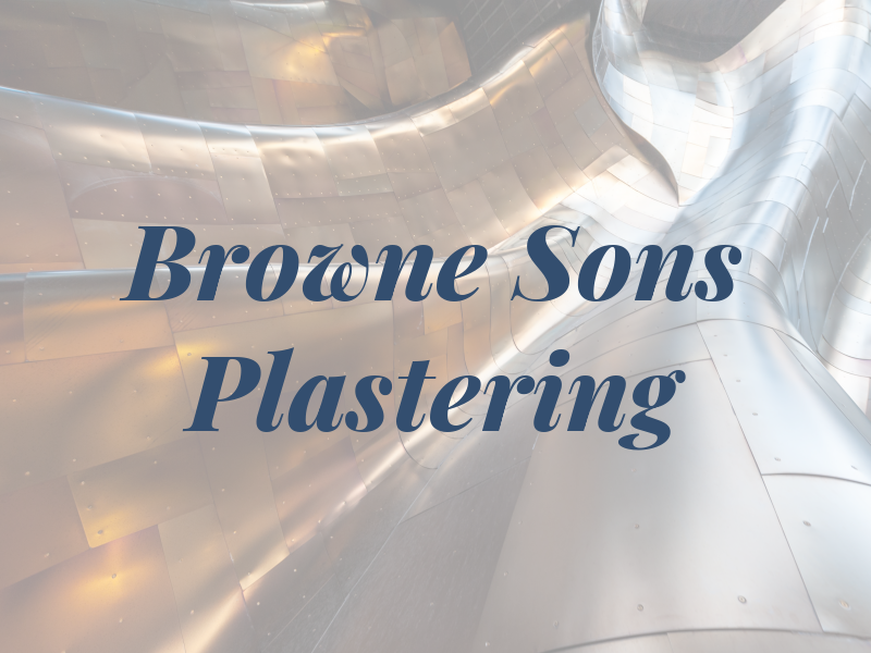 Browne & Sons Plastering