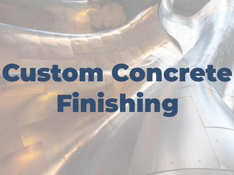 Custom Tec Concrete Finishing
