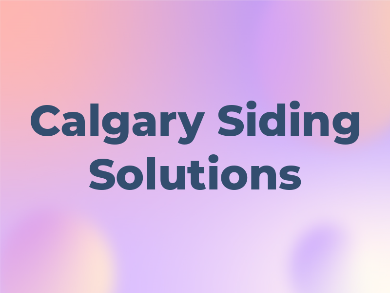 Calgary Siding Solutions