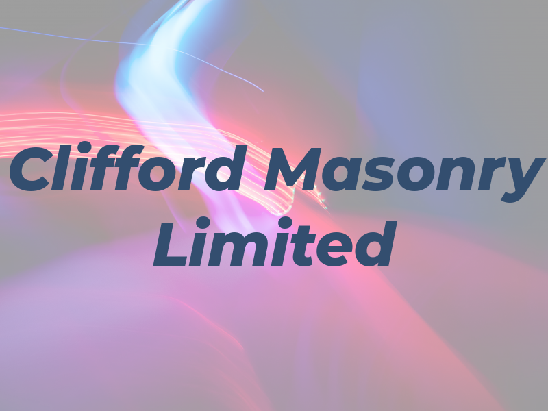 Clifford Masonry Limited