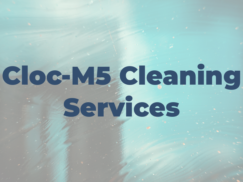 Cloc-M5 Cleaning Services