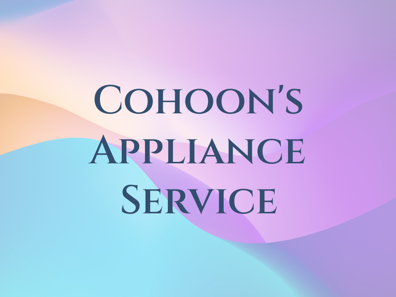 Cohoon's Appliance Service