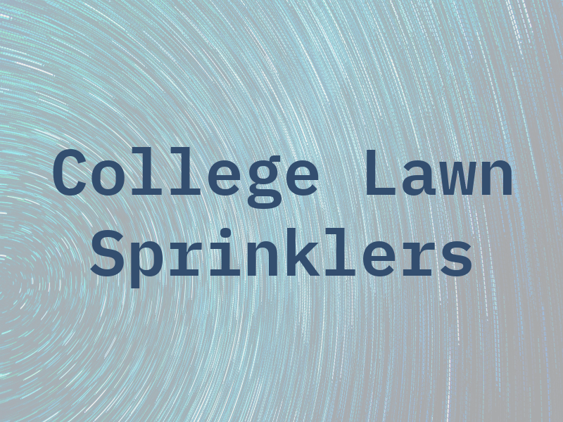College Lawn Sprinklers Ltd