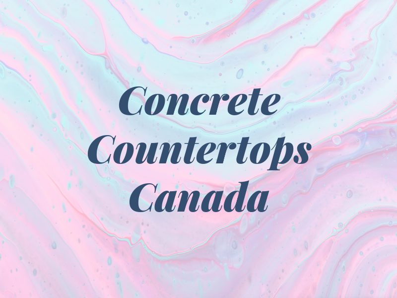 Concrete Countertops Canada