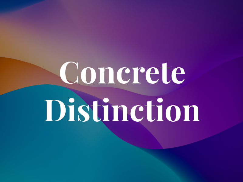 Concrete Distinction