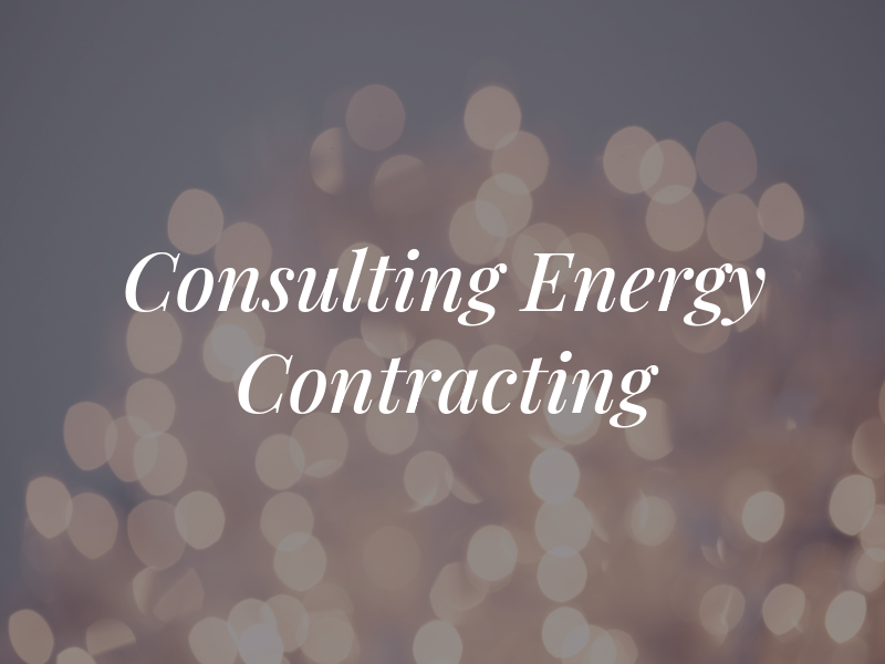 Consulting and Energy Contracting