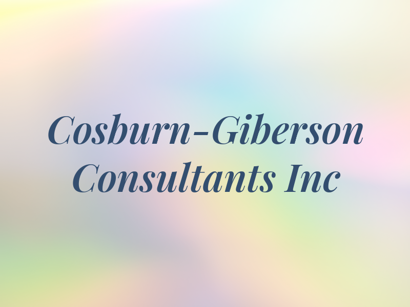 Cosburn-Giberson Consultants Inc