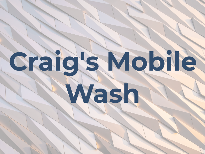 Craig's Mobile Wash Ltd