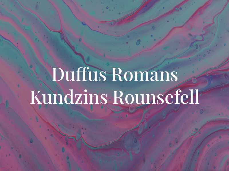 Duffus Romans Kundzins Rounsefell Ltd