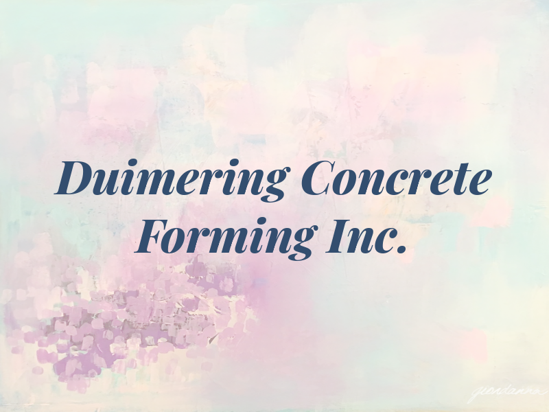 Duimering Concrete Forming Inc.