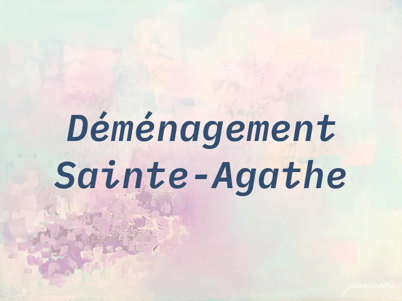 Déménagement Sainte-Agathe