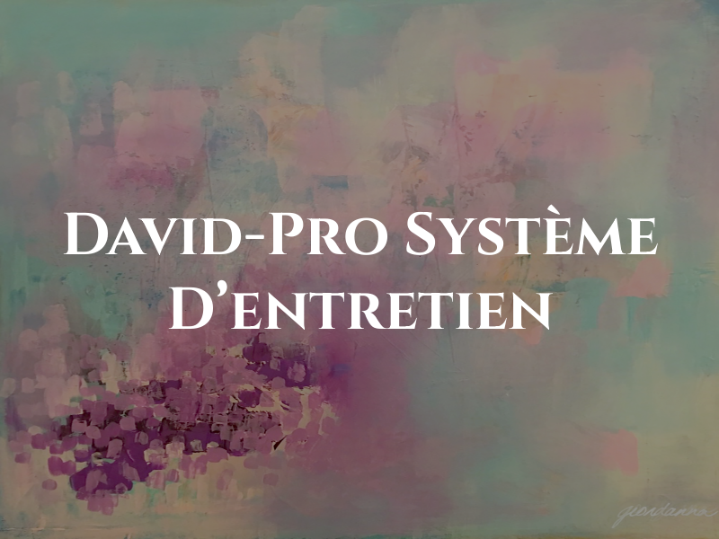 David-Pro Système D'entretien