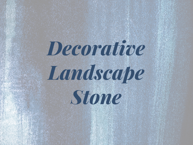 Decorative Landscape Stone
