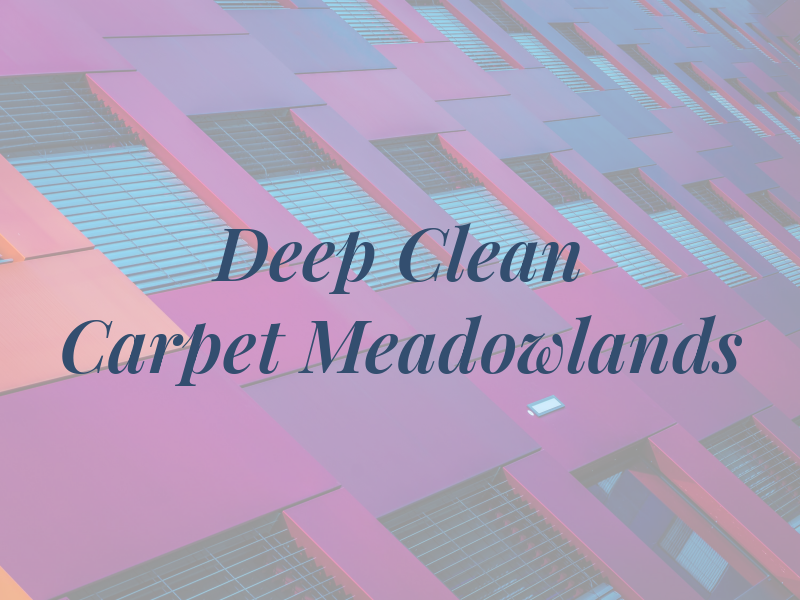 Deep Clean Carpet Meadowlands