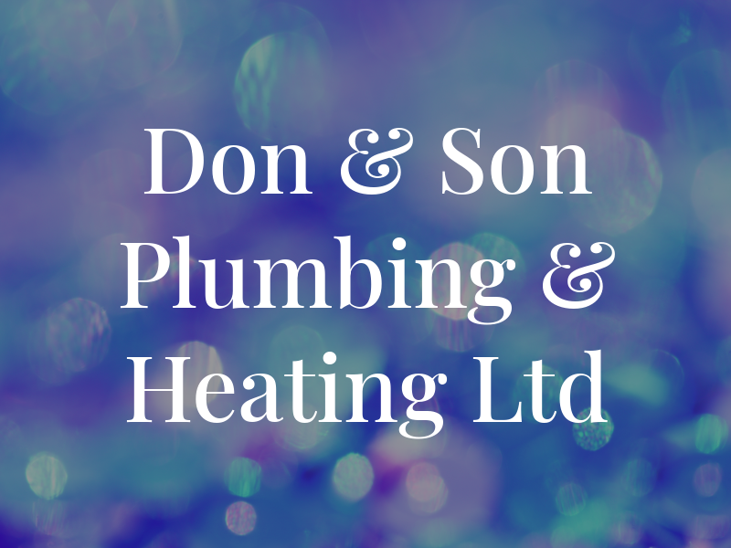Don & Son Plumbing & Heating Ltd