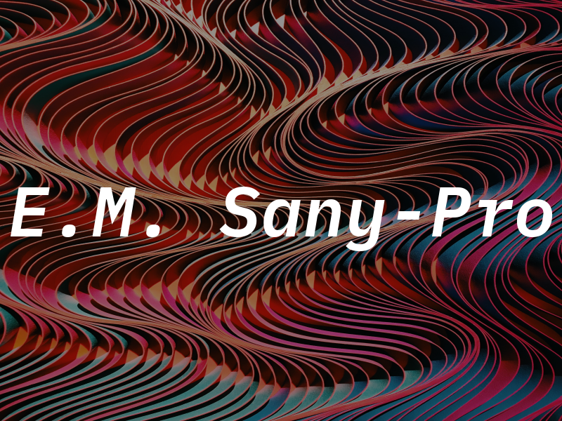 E.M. Sany-Pro