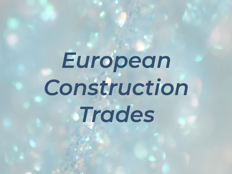 European Construction Trades