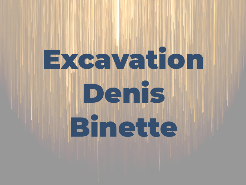 Excavation Denis Binette Inc