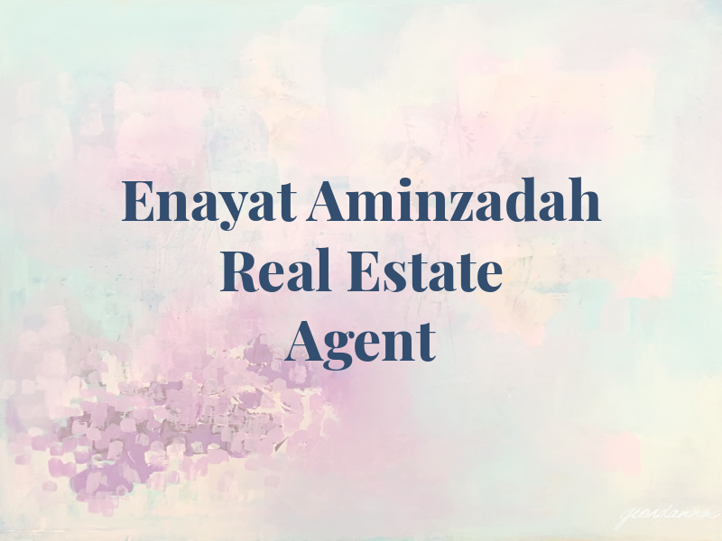 Enayat Aminzadah Real Estate Agent
