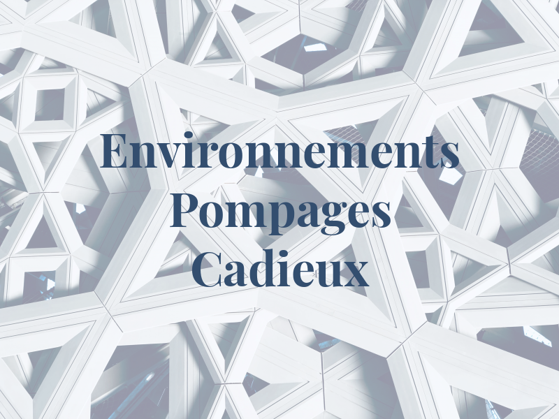 Environnements & Pompages Cadieux Inc