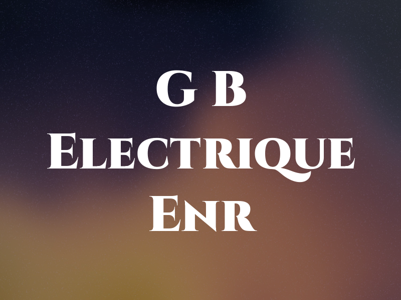 G B Electrique Enr