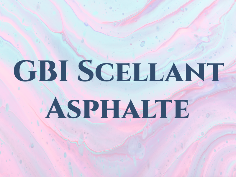 GBI Scellant Asphalte