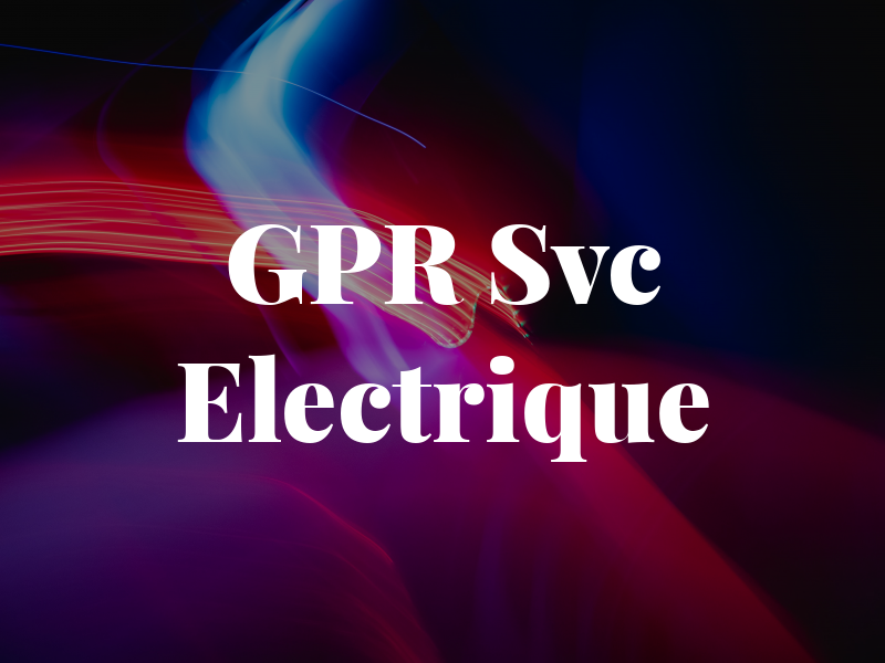 GPR Svc Electrique