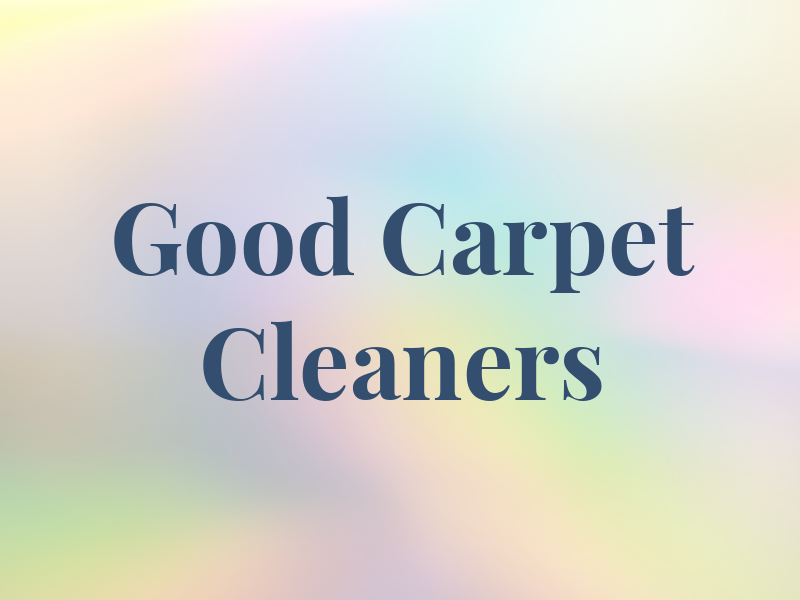 Good Carpet Cleaners