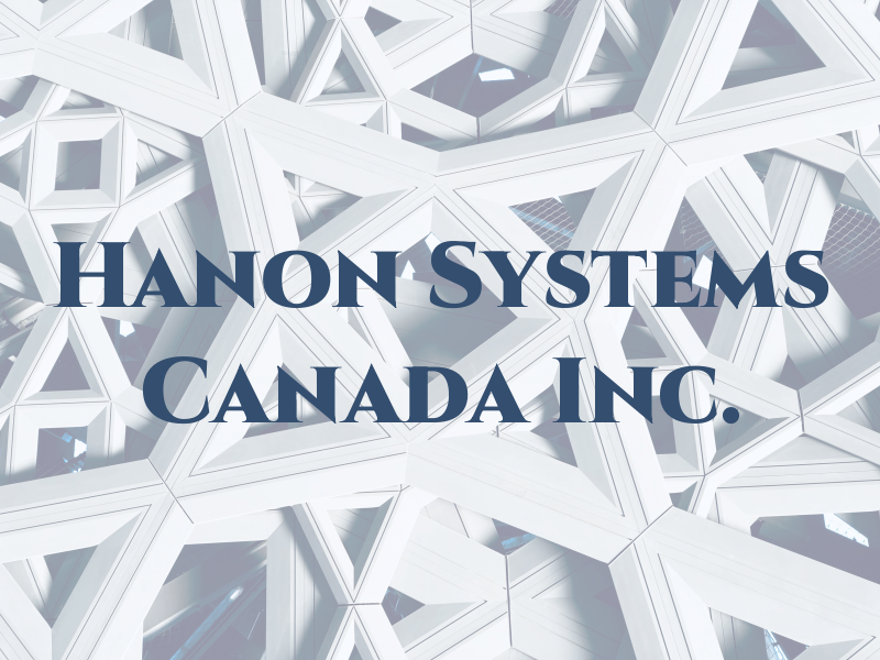 Hanon Systems Canada Inc.