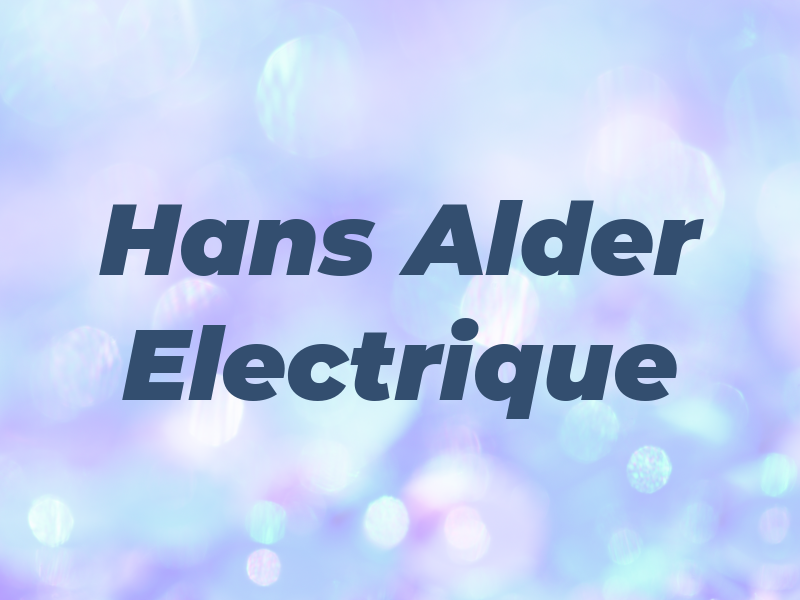 Hans Alder Electrique Inc