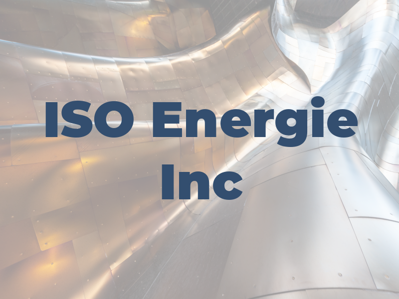 ISO Energie Inc