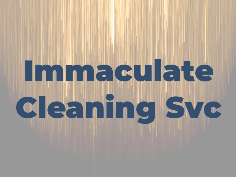 Immaculate Cleaning Svc