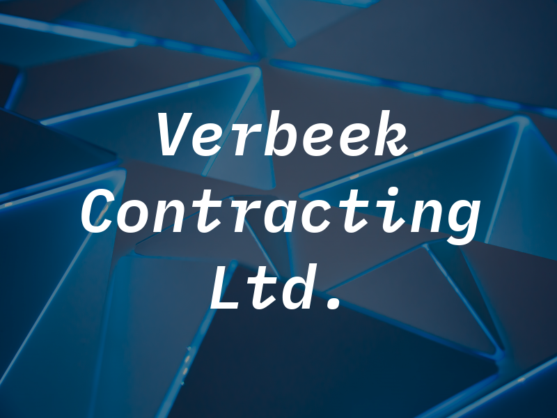 Joe Verbeek Contracting Ltd.