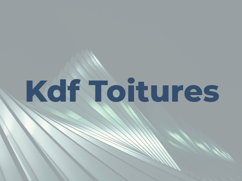 Kdf Toitures