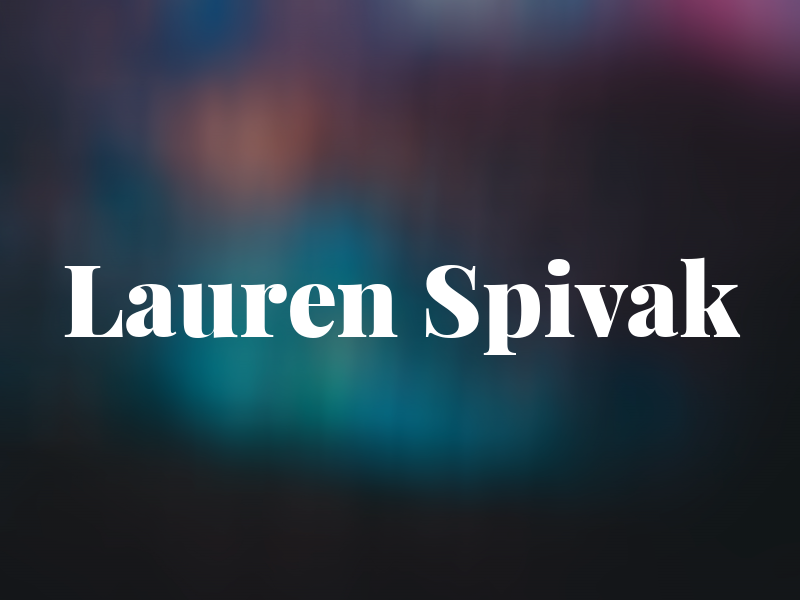 Lauren Spivak