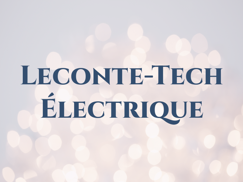 Leconte-Tech Électrique