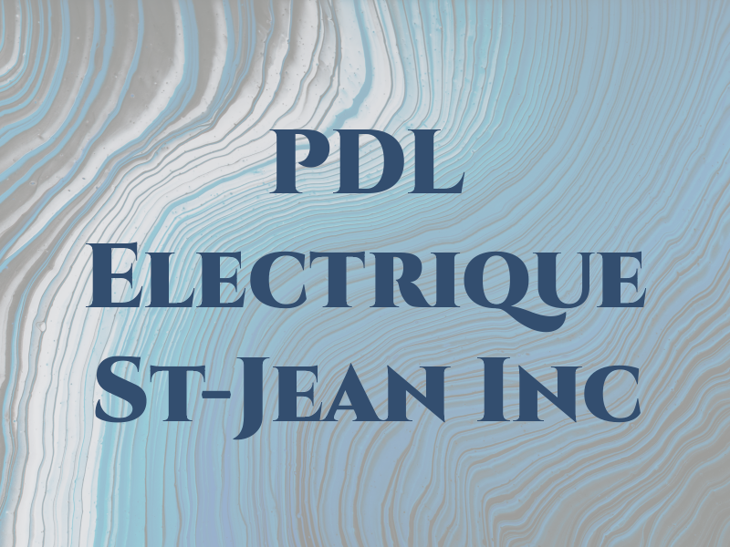 PDL Electrique St-Jean Inc