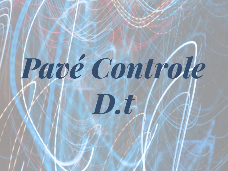 Pavé Controle D.t