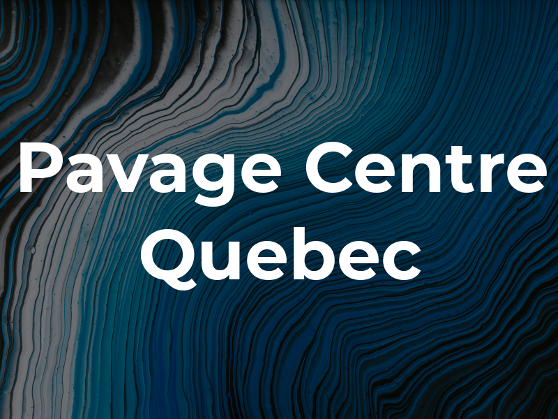 Pavage Centre Sud Du Quebec