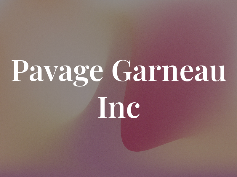 Pavage Garneau Inc