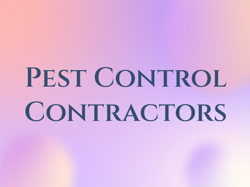 Pest Control Contractors