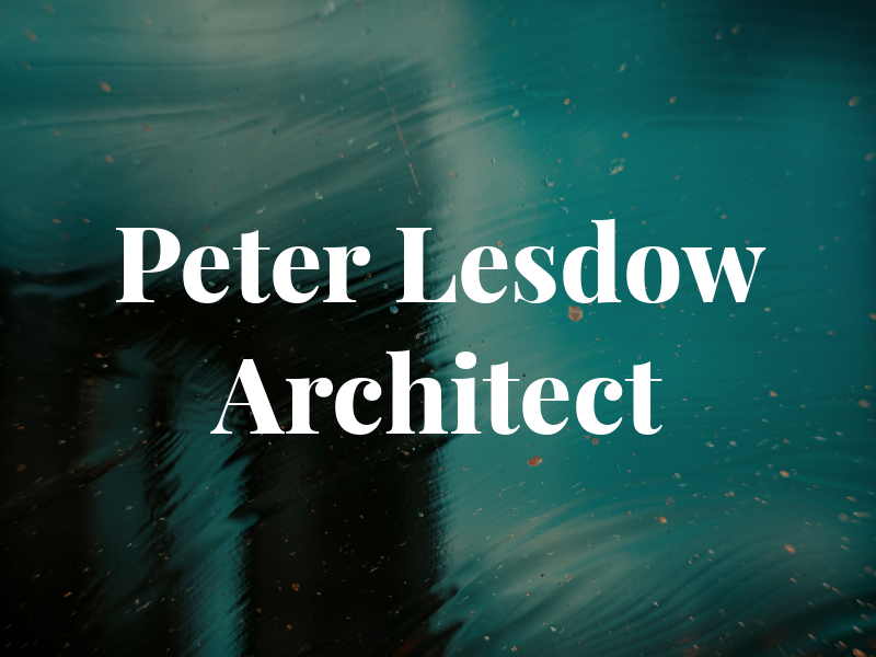 Peter J Lesdow Architect