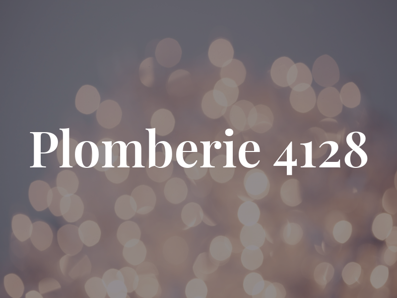 Plomberie 4128