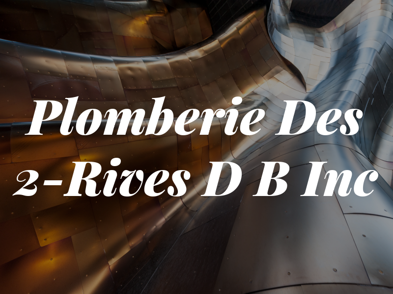 Plomberie Des 2-Rives D B Inc