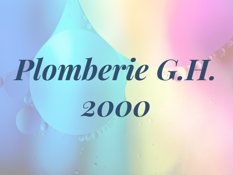Plomberie G.H. 2000