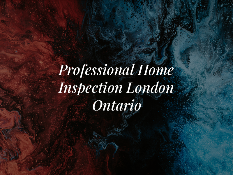 Professional Home Inspection London On Ontario