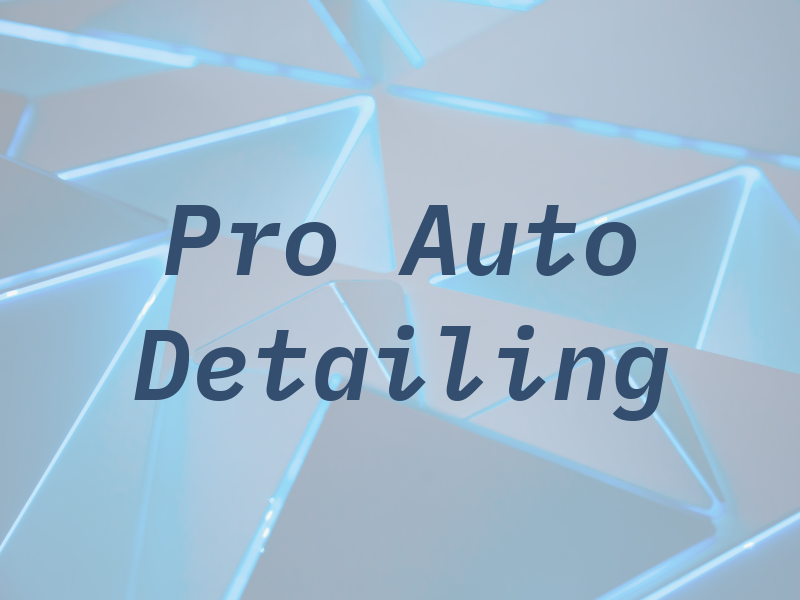 Pro Auto Detailing